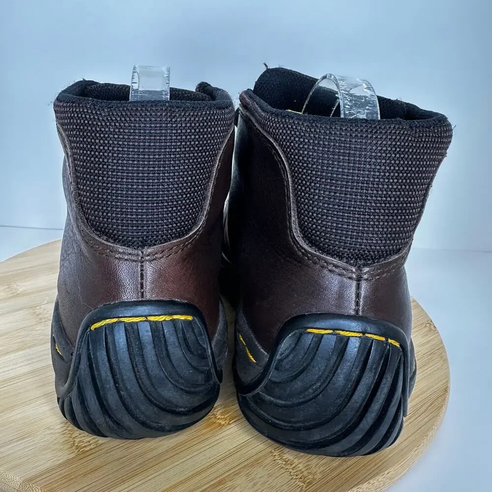 Dr. Martens Brown Leather Steel Toe Safety Ankle Boots Size Mens 8 Womens 9